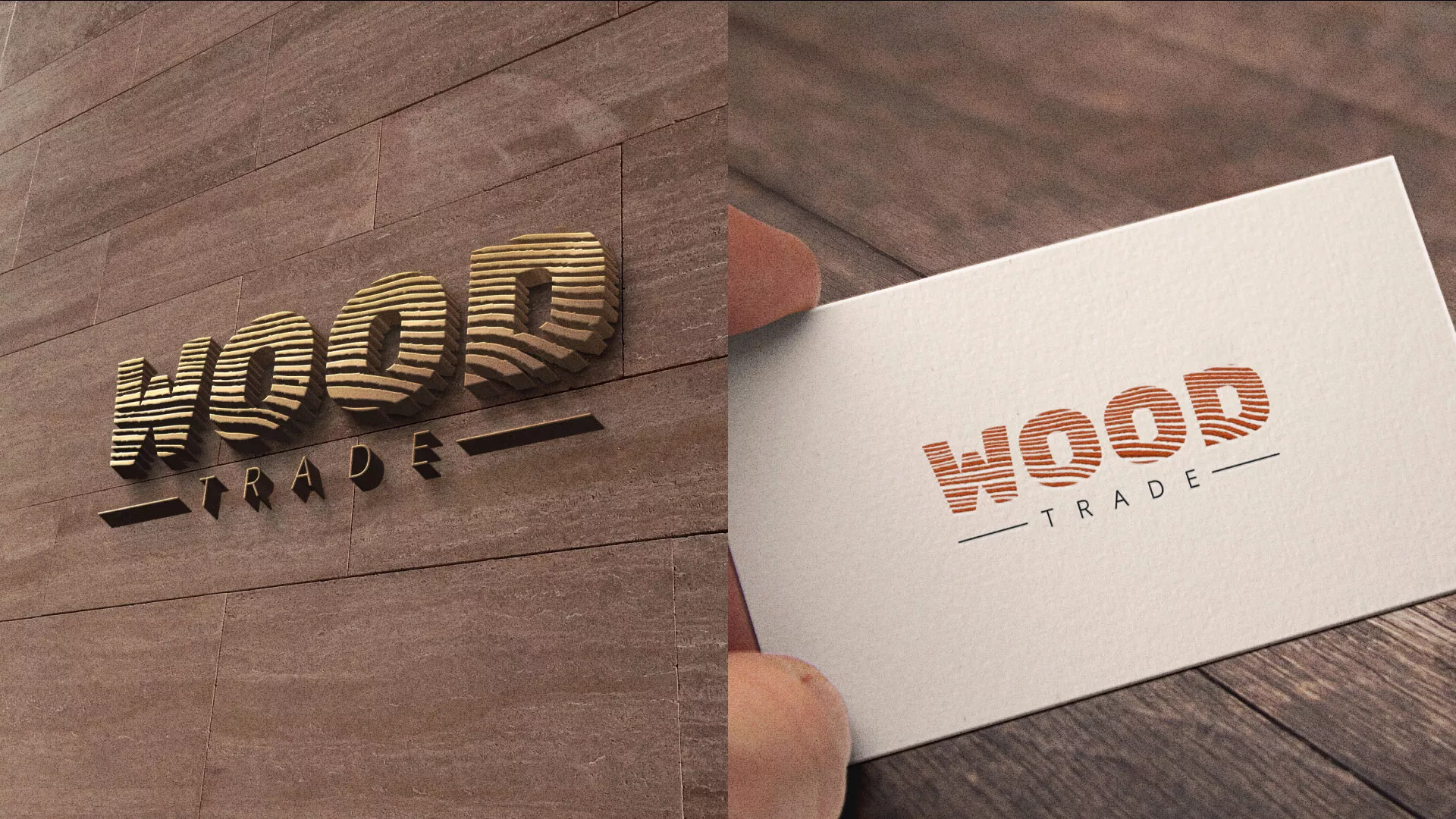 Разработка логотипа для компании «Wood Trade» в Заречном